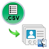 Convert Bulk CSV Contacts In vCard