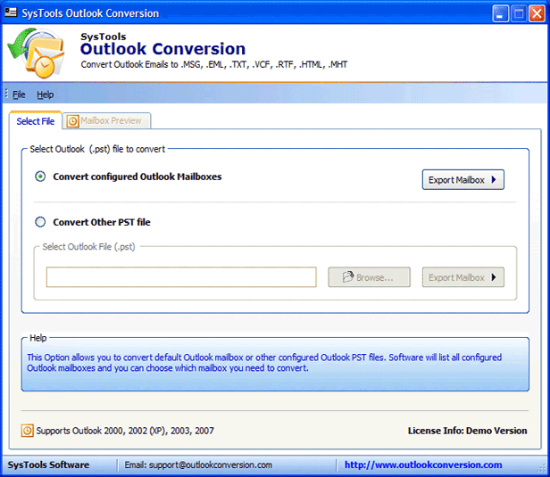 Outlook Conversion