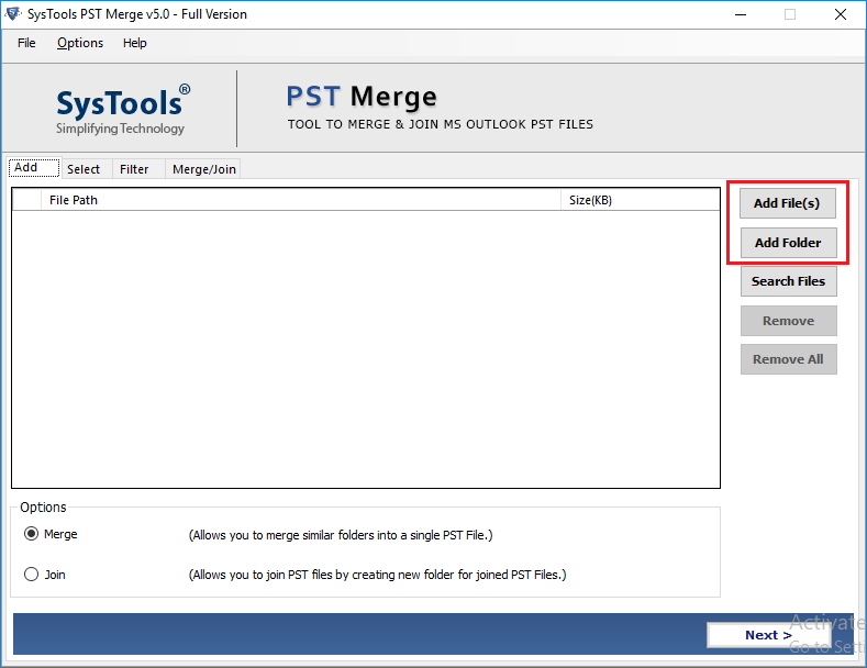 pst merge tool