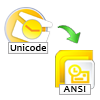 Convert Unicode to ANSI PST