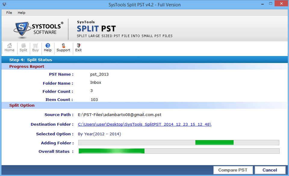 progress-report-of-split-pst